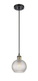 Mini Pendants Glass Down by Innovations ( 405 | 516-1P-BAB-G122C-6CL Ballston ) 