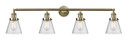 Bathroom Fixtures Four Lights by Innovations ( 405 | 215-AB-G64-LED Franklin Restoration ) 