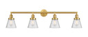 Bathroom Fixtures Four Lights by Innovations ( 405 | 215-SG-G64-LED Franklin Restoration ) 
