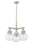 Mini Chandeliers Glass Shade by Innovations ( 405 | 410-3CR-SN-G410-7SDY Downtown Urban ) 