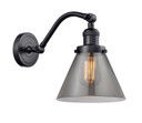 Sconces Single Glass by Innovations ( 405 | 515-1W-BK-G43-LED Franklin Restoration ) 