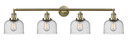 Bathroom Fixtures Four Lights by Innovations ( 405 | 215-AB-G74 Franklin Restoration ) 