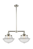 Mid. Chandeliers Glass Down by Innovations ( 405 | 209-PN-G542 Franklin Restoration ) 