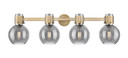 Bathroom Fixtures Four Lights by Innovations ( 405 | 464-4W-BB-G464B-7SM Downtown Urban ) 