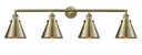 Bathroom Fixtures Four Lights by Innovations ( 405 | 215-AB-M13-AB-LED Franklin Restoration ) 