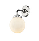 Sconces Single Glass by Innovations ( 405 | 284-1W-BPN-G201-6-LED Nouveau ) 