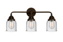 Bathroom Fixtures Three Lights by Innovations ( 405 | 288-3W-OB-G54 Nouveau 2 ) 