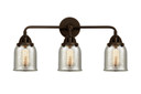 Bathroom Fixtures Three Lights by Innovations ( 405 | 288-3W-OB-G58-LED Nouveau 2 ) 