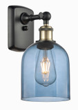 Sconces Single Glass by Innovations ( 405 | 516-1W-BAB-G558-6BL Ballston ) 