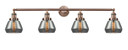 Bathroom Fixtures Four Lights by Innovations ( 405 | 215-AC-G173-LED Franklin Restoration ) 
