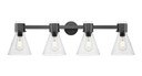 Bathroom Fixtures Four Lights by Innovations ( 405 | 464-4W-BK-G464C-7SDY Downtown Urban ) 