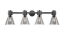 Bathroom Fixtures Four Lights by Innovations ( 405 | 464-4W-BK-G464C-7SM Downtown Urban ) 