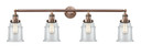 Bathroom Fixtures Four Lights by Innovations ( 405 | 215-AC-G182-LED Franklin Restoration ) 