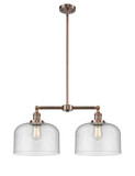 Mid. Chandeliers Glass Down by Innovations ( 405 | 209-AC-G74-L Franklin Restoration ) 
