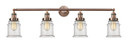 Bathroom Fixtures Four Lights by Innovations ( 405 | 215-AC-G184 Franklin Restoration ) 