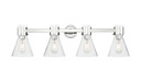 Bathroom Fixtures Four Lights by Innovations ( 405 | 464-4W-PN-G464C-7SDY Downtown Urban ) 
