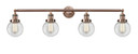 Bathroom Fixtures Four Lights by Innovations ( 405 | 215-AC-G202-6 Franklin Restoration ) 
