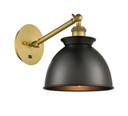 Sconces Metal by Innovations ( 405 | 317-1W-BB-M14-BK Ballston ) 