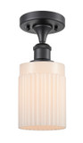 Semi-Flush Mts. Drum Shade by Innovations ( 405 | 516-1C-BK-G341 Ballston ) 