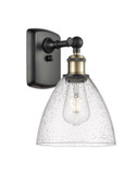 Sconces Single Glass by Innovations ( 405 | 516-1W-BAB-GBD-754-LED Ballston ) 