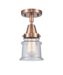 Semi-Flush Mts. Glass Down by Innovations ( 405 | 447-1C-AC-G184S Caden ) 