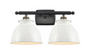 Bathroom Fixtures Two Lights by Innovations ( 405 | 516-2W-BAB-M14-W Ballston ) 