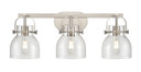 Bathroom Fixtures Three Lights by Innovations ( 405 | 423-3W-SN-G412-6CL Downtown Urban ) 