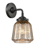 Sconces Single Glass by Innovations ( 405 | 284-1W-OB-G146 Nouveau ) 