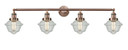 Bathroom Fixtures Four Lights by Innovations ( 405 | 215-AC-G534-LED Franklin Restoration ) 