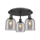 Semi-Flush Mts. Multi-port/Cluster by Innovations ( 405 | 516-3C-BK-G558-6SM Ballston ) 
