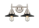 Bathroom Fixtures Two Lights by Innovations ( 405 | 447-2W-SN-M6-BK Caden ) 