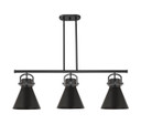 Linear/Island 3 Light Bar by Innovations ( 405 | 410-3I-BK-M411-10BK Downtown Urban ) 