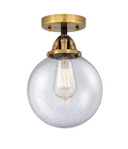 Semi-Flush Mts. Glass Down by Innovations ( 405 | 288-1C-BAB-G204-8-LED Nouveau 2 ) 