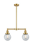 Linear/Island 2 Light Bar by Innovations ( 405 | 209-SG-G204-6-LED Franklin Restoration ) 