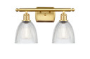 Bathroom Fixtures Two Lights by Innovations ( 405 | 516-2W-SG-G382-LED Ballston ) 