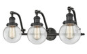 Bathroom Fixtures Three Lights by Innovations ( 405 | 515-3W-OB-G202-6-LED Franklin Restoration ) 