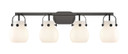 Bathroom Fixtures Four Lights by Innovations ( 405 | 423-4W-BK-G410-6WH Downtown Urban ) 