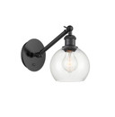 Sconces Single Glass by Innovations ( 405 | 317-1W-BK-G122-6 Ballston ) 