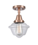 Semi-Flush Mts. Glass Down by Innovations ( 405 | 447-1C-AC-G532-LED Caden ) 