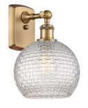 Sconces Single Glass by Innovations ( 405 | 516-1W-BB-G122C-8CL Ballston ) 