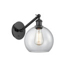 Sconces Single Glass by Innovations ( 405 | 317-1W-BK-G122-8-LED Ballston ) 