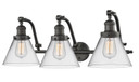 Bathroom Fixtures Three Lights by Innovations ( 405 | 515-3W-OB-G42 Franklin Restoration ) 