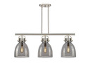 Linear/Island 3 Light Bar by Innovations ( 405 | 410-3I-SN-G412-10SM Downtown Urban ) 