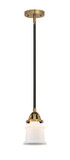 Mini Pendants Glass Down by Innovations ( 405 | 288-1S-BAB-G181S-LED Nouveau 2 ) 