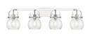 Bathroom Fixtures Four Lights by Innovations ( 405 | 423-4W-PC-G410-6CL Downtown Urban ) 