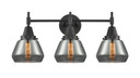 Bathroom Fixtures Three Lights by Innovations ( 405 | 447-3W-BK-G173 Caden ) 