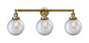 Bathroom Fixtures Three Lights by Innovations ( 405 | 205-BB-G202-8 Franklin Restoration ) 