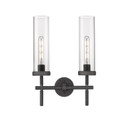 Sconces Double Glass by Innovations ( 405 | 471-2W-WZ-G471-12CL Downtown Urban ) 