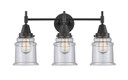 Bathroom Fixtures Three Lights by Innovations ( 405 | 447-3W-BK-G184 Caden ) 