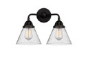 Bathroom Fixtures Two Lights by Innovations ( 405 | 288-2W-BK-G44 Nouveau 2 ) 